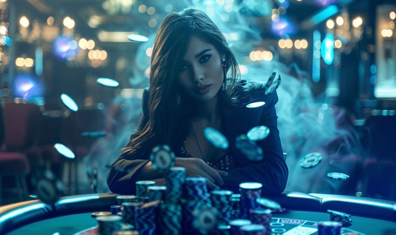 Dealer profesional dalam sesi Live Casino saat permainan berlangsung di platform lambo77 yang aman